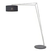 Alexandria Floor Lamp - Black, Matt Nickel