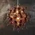 Alexandria Glossy Smoked Glass Pendant Ceiling Light - Copper