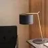 Alexandria Table Lamp - Black, Antique Brass