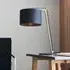 Alexandria Table Lamp - Black, Matt Nickel