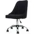 Alexei Fabric Office Chair with Chrome Base - Black