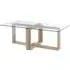 Alfratos Coffee Table - Clear, Natural Wood