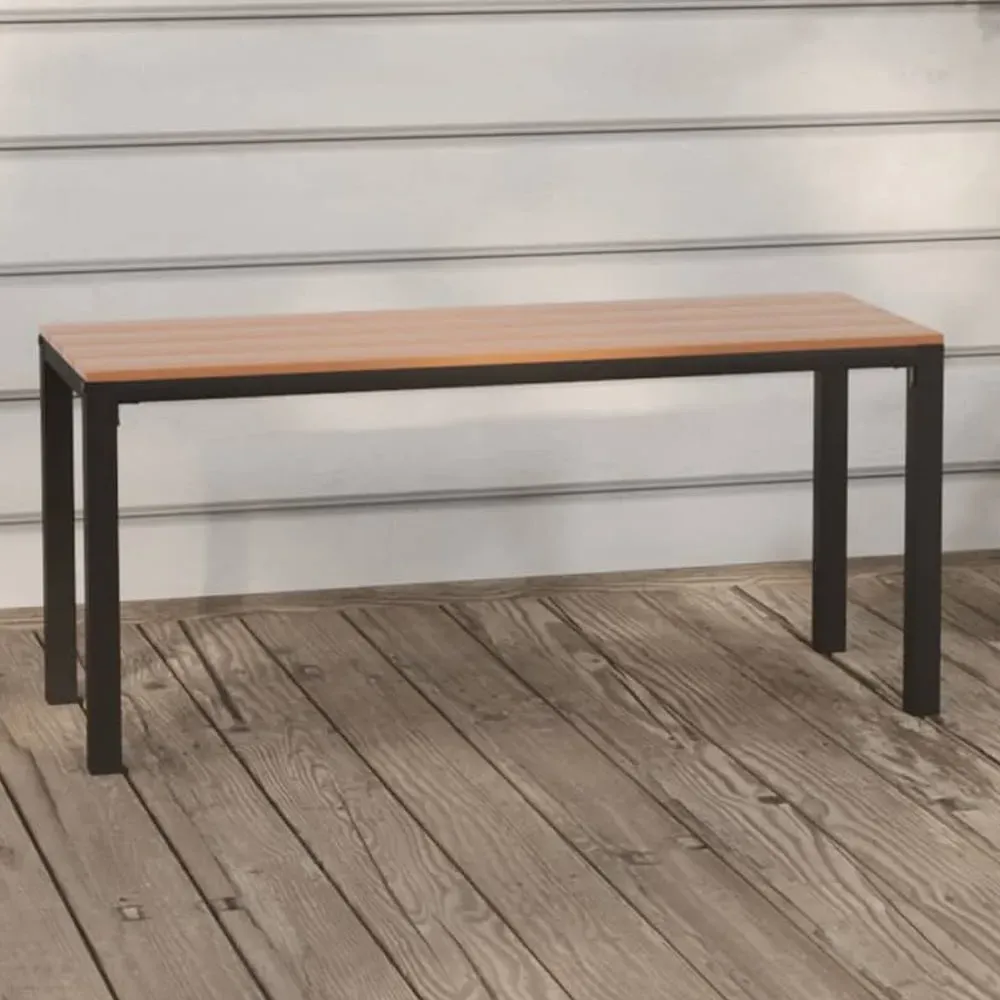 Alfresco 3-Seater Garden Bench - Brown, Steel & WPC product