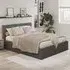 Alfreton Double Ottoman Bed with Storage - Grey, Fabric