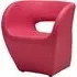 Alfro Upholstered Bedroom Chair - Pink, Faux Leather