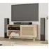 Alfy TV Stand with 1 Door - Brown, Rattan