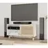 Alfy TV Stand with 1 Door - White, Rattan