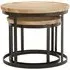 Algieba Round Nest of 2 Tables - Natural, Mango Wood