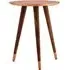 Algieba Round Side Table - Copper, Sheesham Wood