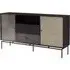 Algieba Sideboard with 2 Doors 2 Drawers - Black, Mango Wood