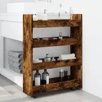 Algona Kitchen Trolley with 4 Shelves - Wood