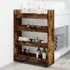 Algona Kitchen Trolley with 4 Shelves - Wood