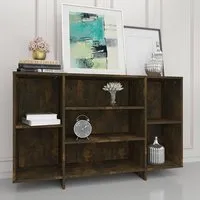 Algot 4-Shelf Shelving Unit - Smoked Oak, Engineered Wood