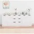 Algot Sideboard with 4 Doors 3 Drawers - White, Engineered Wood