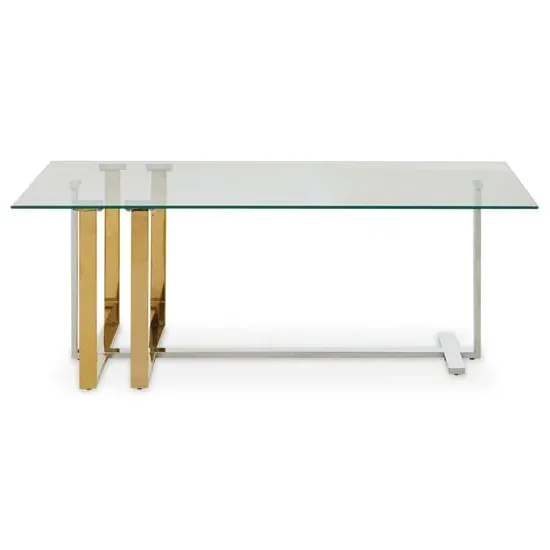 Alicante Coffee Table - Clear Glass, Gold image