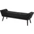 Alicia Hallway Seating Bench - Black, Fabric