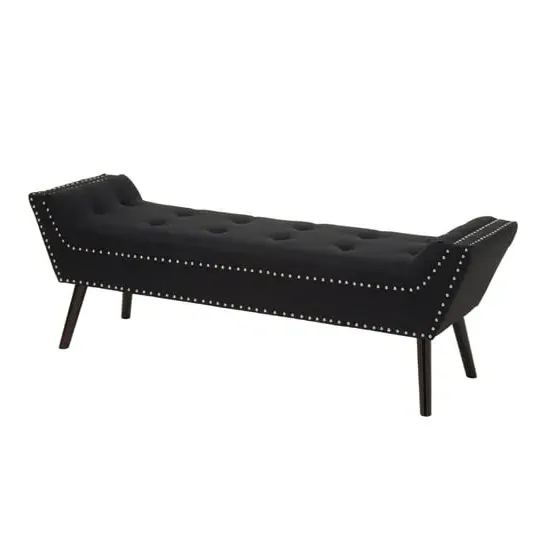 Alicia Hallway Seating Bench - Black, Fabric image