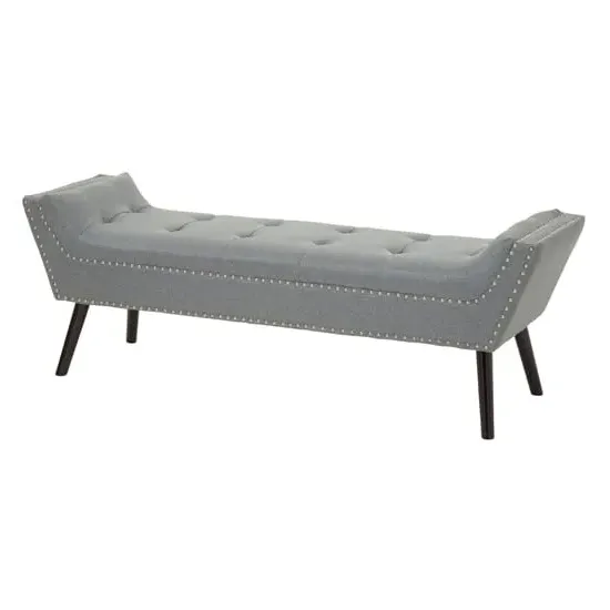 Alicia Hallway Seating Bench - Grey, Fabric