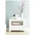 Alink Bedside Cabinet with 1 Drawer - White