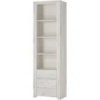 Alink Bookcase with 3 Drawers - White