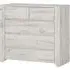 Alink Chest of Drawers with 5 Drawers - White