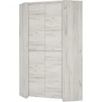 Alink Corner Wardrobe with 2 Doors - White
