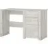 Alink Laptop Desk with 3 Drawers - White
