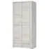 Alink Wardrobe with 2 Doors 2 Drawers - White