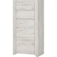 Alink Wooden Sideboard with 1 Door 3 Drawers - White