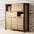 Aliso Highboard with 4 Doors 1 Drawer - Taurus Oak