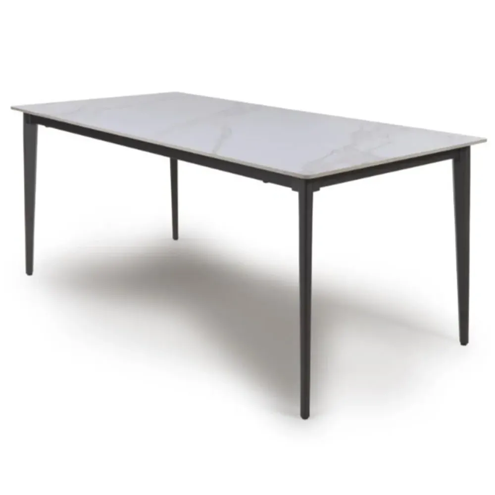 Aliso Large Dining Table - White, Sintered Stone