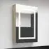 Aliso Mirrored Cabinet with LED - Oak, MDF