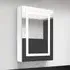 Aliso Mirrored Cabinet with LED - White, MDF