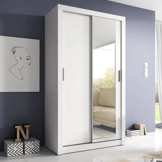 Aliso Wardrobe with 2 Sliding Doors - White