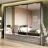 Aliso Wardrobe with 3 Sliding Doors - Matt Grey