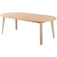 Alisto Round Dining Table Extendable - White, Oak