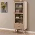 Alisto Tall Display Cabinet - Oak White