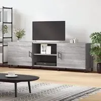 Alivia TV Stand with 2 Doors - Grey Sonoma Oak, Engineered Wood