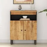 Alix 2-Door Sideboard - Light Brown, Mango Wood