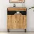 Alix 2-Door Sideboard - Light Brown, Mango Wood