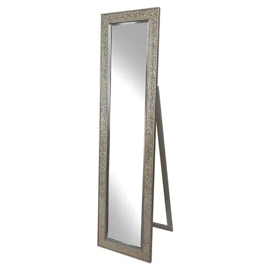 Aliza Floor Standing Cheval Mirror - Champagne Mosaic image