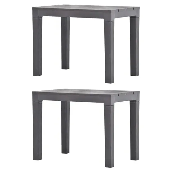 Aliza Garden Benches Pair - Mocca, Plastic image