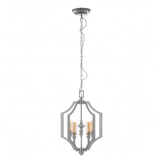 Alkali 5 Bulb Pendant Light - Silver, Iron image