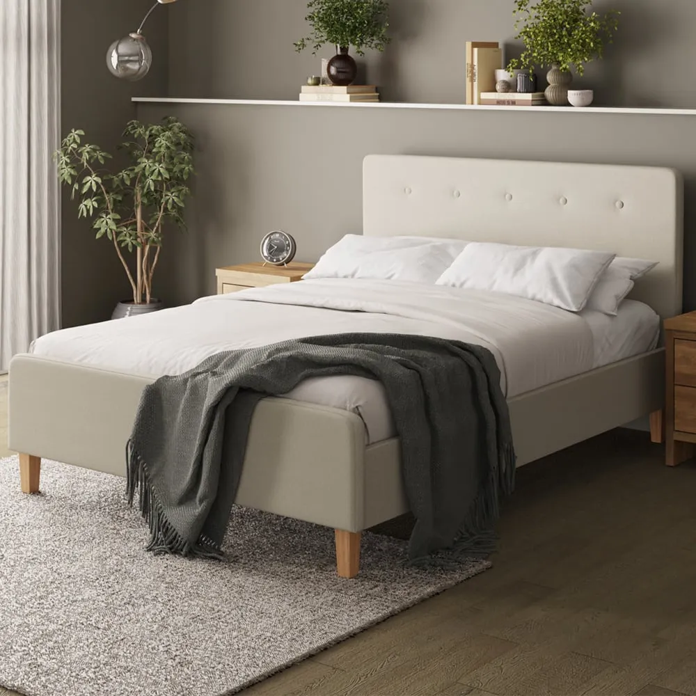 Alkham King Size Bed Frame - Natural, Fabric