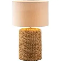Allegan Cement Bast Table Lamp - Natural