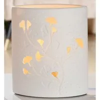 Allegan Ginkgo Design Table Lamp - White, Porcelain alternate view