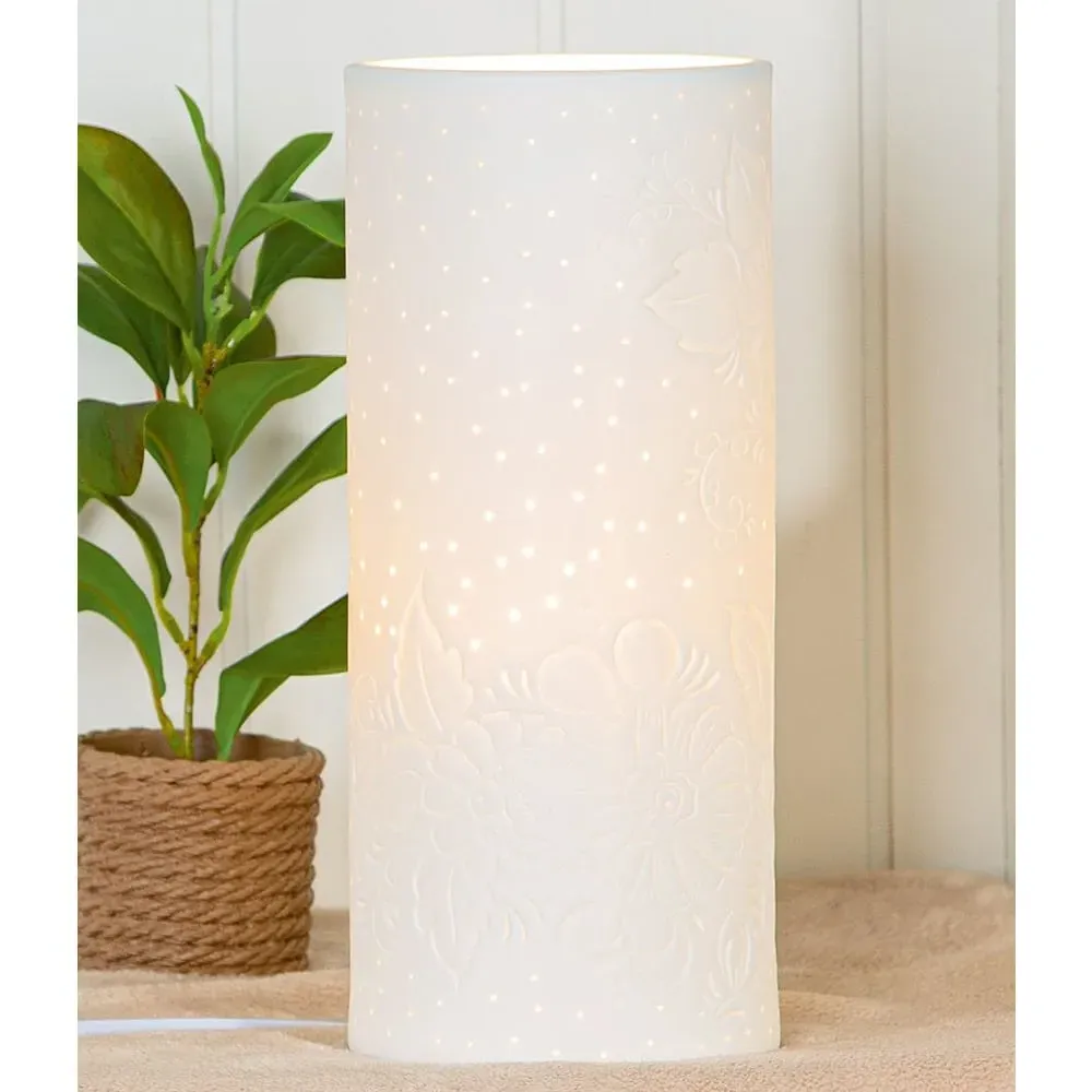 Allegan Large Table Lamp - White, Porcelain image