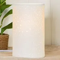 Allegan Small Table Lamp - White, Porcelain