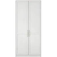 Allen 2-Door Wardrobe - White, MDF