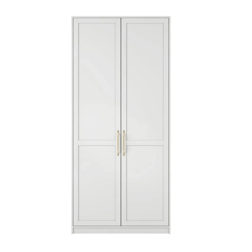 Allen 2-Door Wardrobe - White, MDF